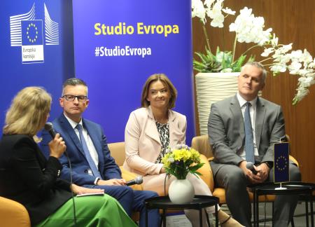 Podelitev nagrade EP državljan Evrope Sandiju Curku 34 Foto Ljubo Vukelič